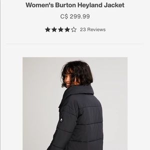 Ladies XS Burton heyland jacket. Beautiful high collar. Would fit even a small.